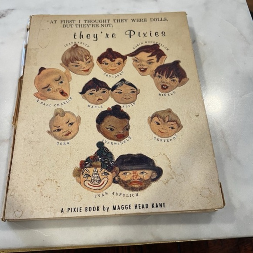 At First I Thought‎ They Were Dolls  Pixie Book Magge Head Kane Vintage 1963